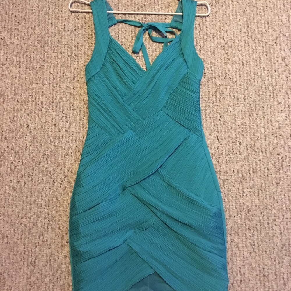 Teal Blue Cocktail Dress